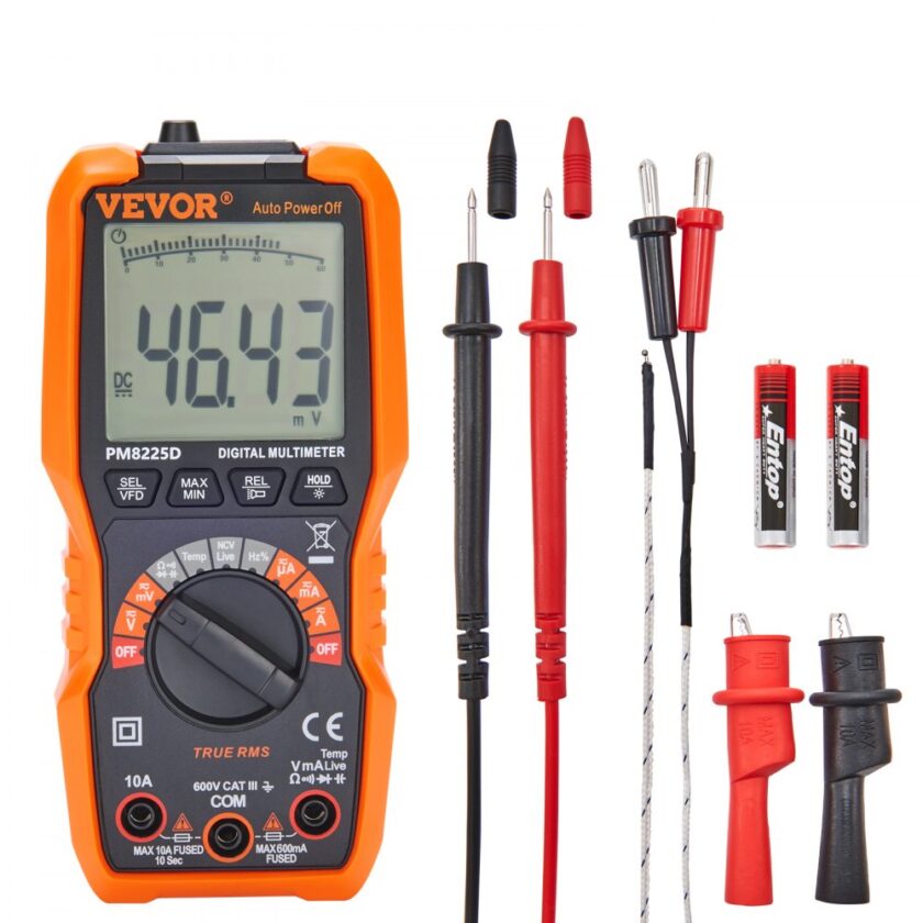 Digital Multimeter Counts Voltmeter Batterietester Spannungspr Fer