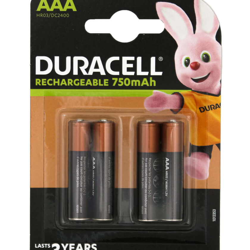 Duracell AAA Akkus – Wiederaufladbar, 750 MAh, Sofort Einsatzbereit