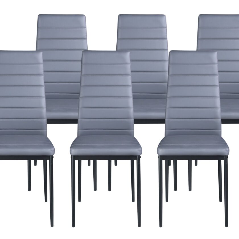 Esszimmerstuhle Grau 6er Set