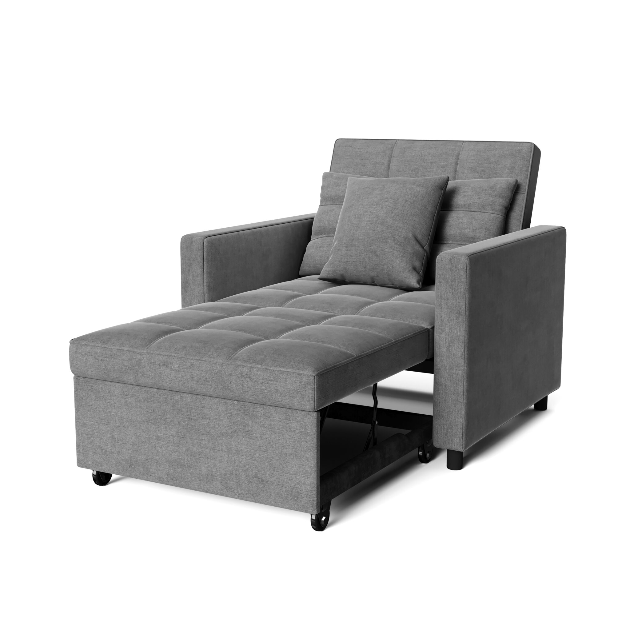 sessel mit schlaffunktion und bettkasten