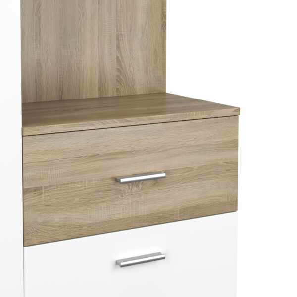 Garderobe NAZARIO hellbraun/weiss – Bild 7