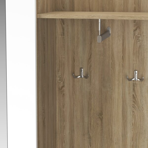 Garderobe NAZARIO hellbraun/weiss – Bild 6