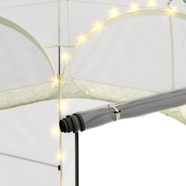 Pop-Up Bubble Zelt LED 8-10 Personen 3.8 m transparent/weiss – Bild 5