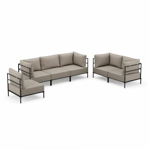 Sofa Set ETHAN greige – Bild 2