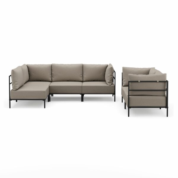 Sofa Set ETHAN greige – Bild 4