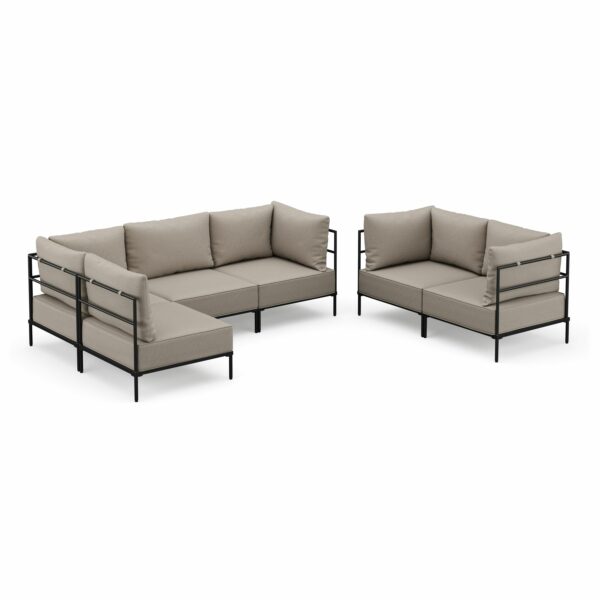 Sofa Set ETHAN greige – Bild 3