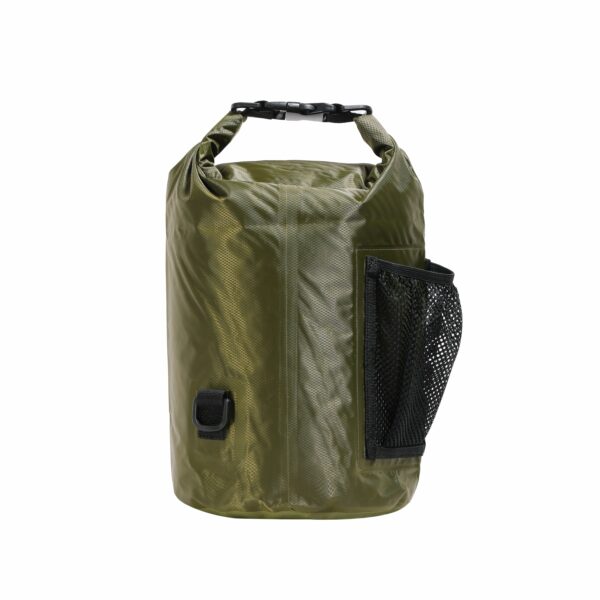 Dry Bag Tasche mit Reissverschluss olive 10L – Bild 3