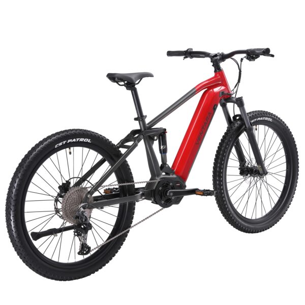 E-Bike Fully Mountainbike 27.5" ROCA S/M rot – Bild 4