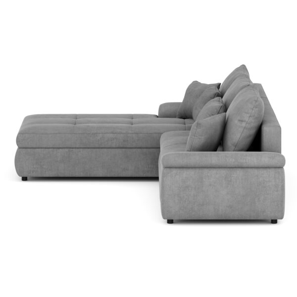 Ecksofa mit Schlaffunktion BRYNN links grau – Bild 6