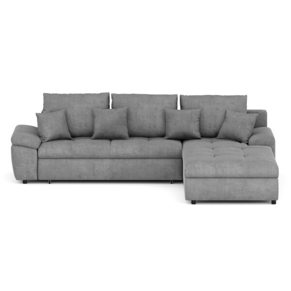 Ecksofa mit Schlaffunktion BRYNN rechts grau – Bild 4