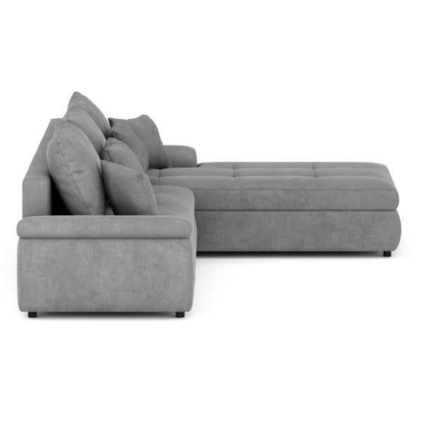 Ecksofa mit Schlaffunktion BRYNN rechts grau – Bild 6