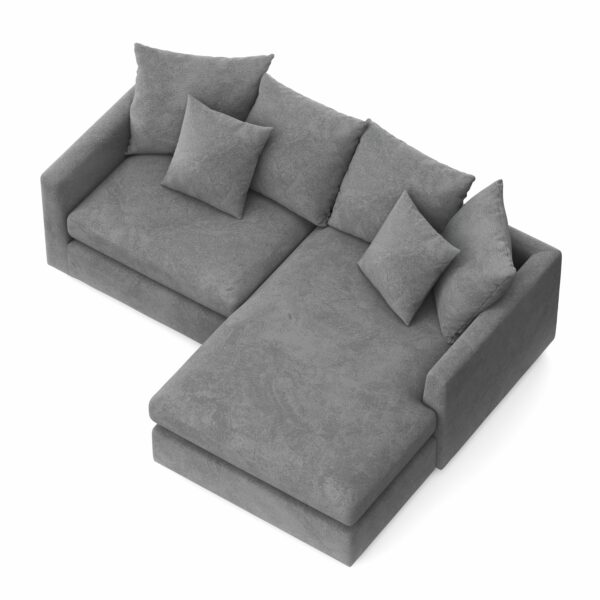Ecksofa Cord ILONA anthrazit – Bild 3