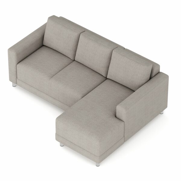 Ecksofa ERIN rechts grau/beige – Bild 3