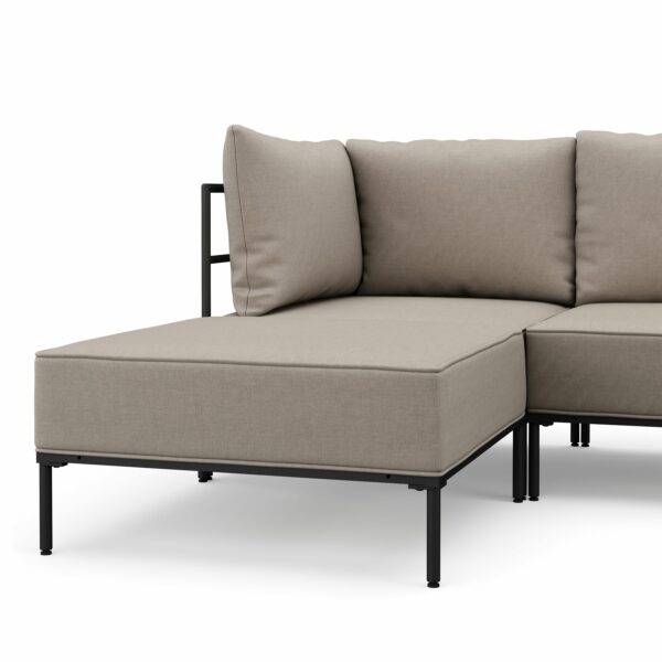 Ecksofa ETHAN Deluxe 6-Sitzer greige – Bild 6