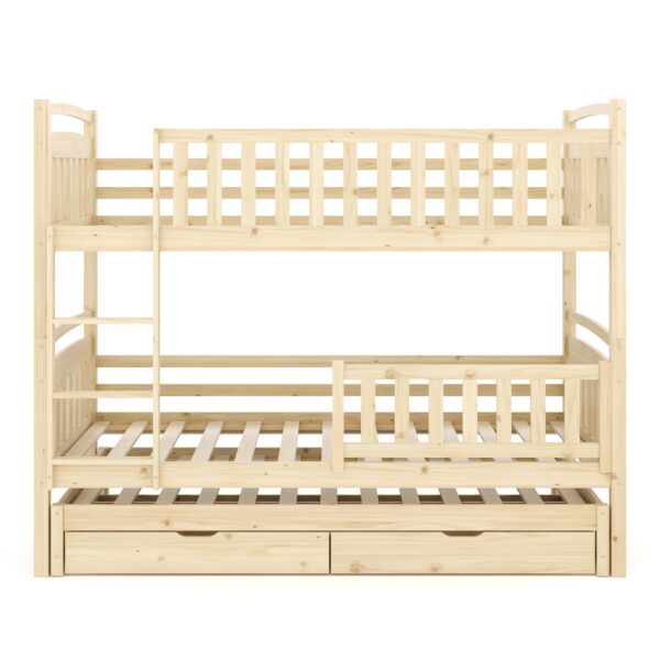 Etagenbett JULIETTE mit Ausziehfunktion 90 x 200 cm natur – Bild 5