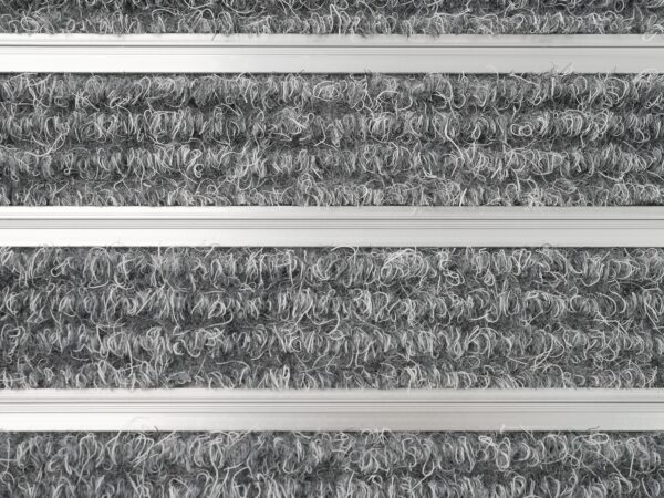 Fussmatte mit Aluminiumrahmen 60 x 40 cm silber/grau – Bild 4