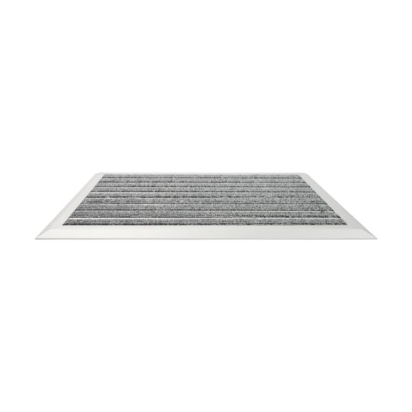 Fussmatte mit Aluminiumrahmen 60 x 40 cm silber/grau – Bild 2