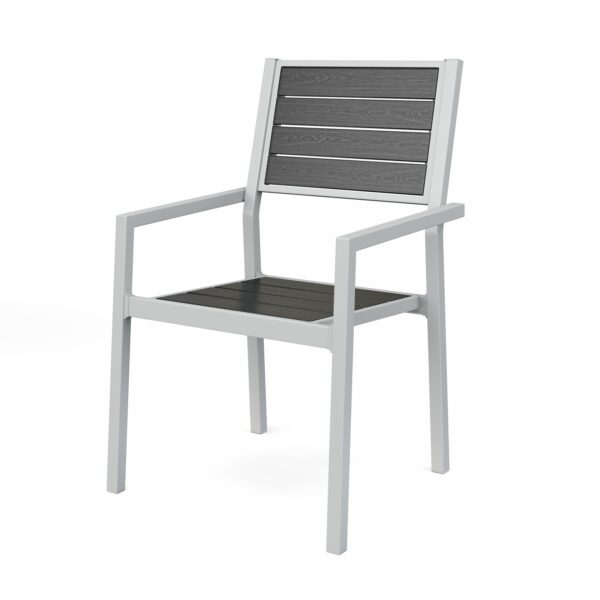 Gartenmöbel Set ZILO 2 Stühle + 2 Bänke anthrazit – Bild 7