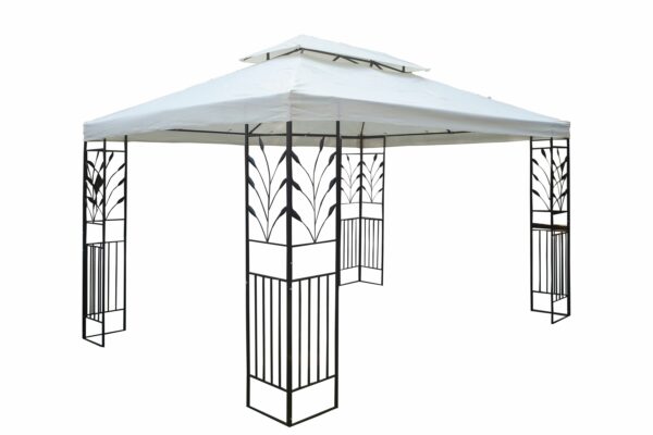 Gartenpavillon LAVEN 4 x 3 m beige – Bild 2