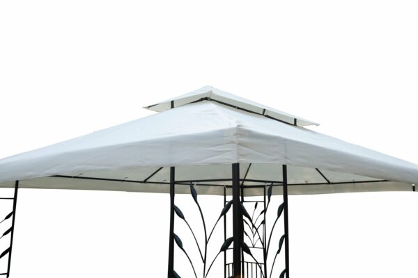 Gartenpavillon LAVEN 4 x 3 m beige – Bild 3