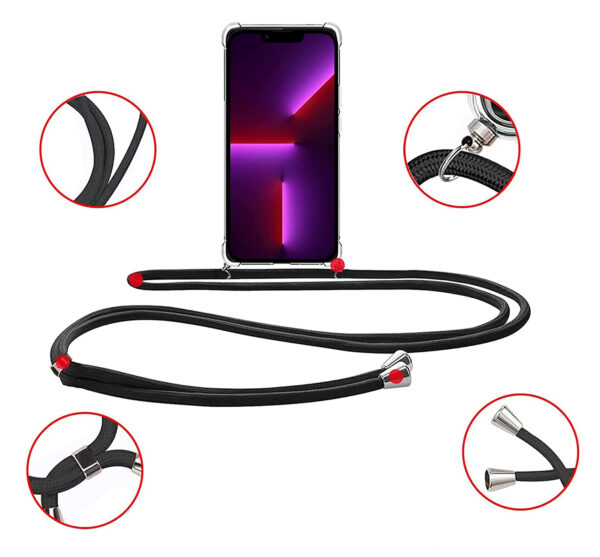 Handyhülle mit Band iPhone 14 Pro transparent – Bild 6