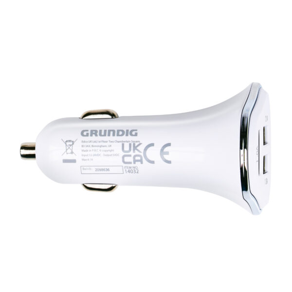 Ladeadapter Auto mit 3 USB Ports weiss – Bild 2