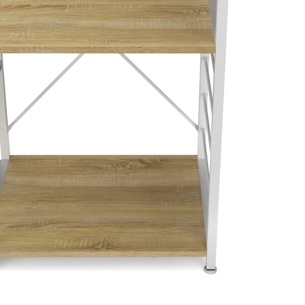 Küchenregal 90 x 83 x 40 cm hellbraun/weiss – Bild 6