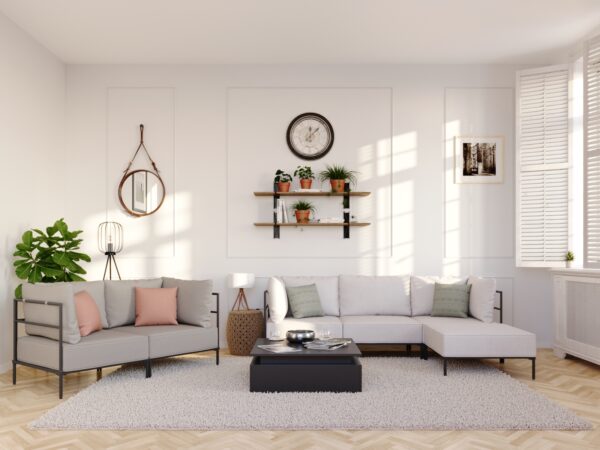 Sofa ETHAN 2-Sitzer greige – Bild 2