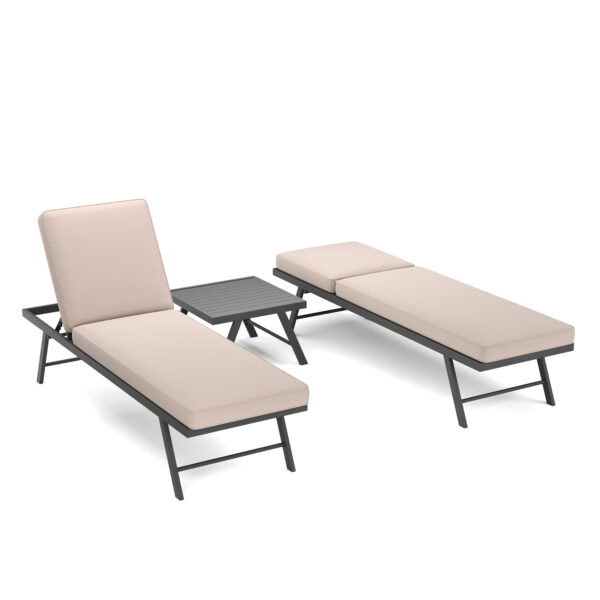 Lounge CALVI multifunktional beige/anthrazit – Bild 7