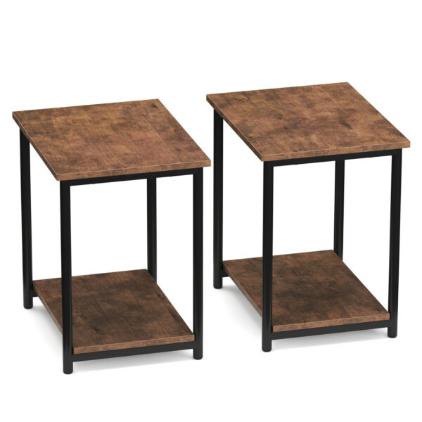 Nachttisch Vintage BONITA 39 x 50 cm 2er Set – Bild 3
