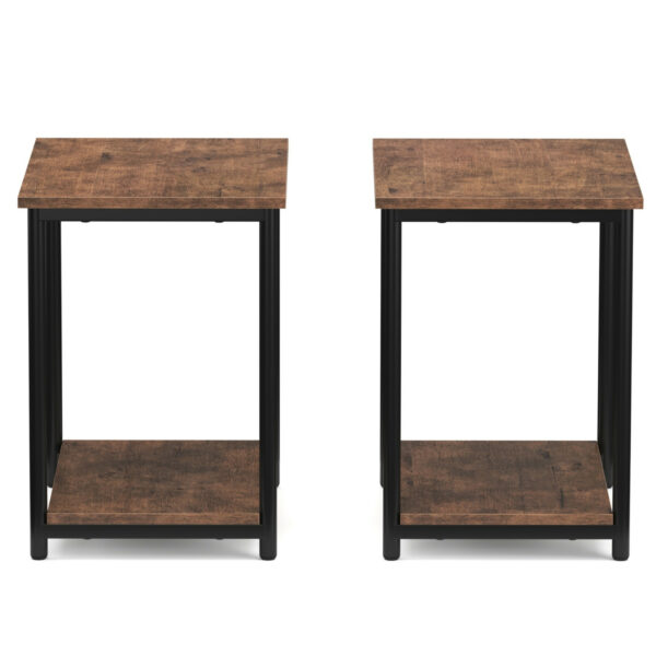 Nachttisch Vintage BONITA 39 x 50 cm 2er Set – Bild 4