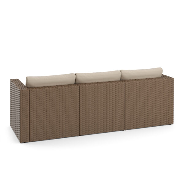 Rattanlounge TUGELA braun/beige – Bild 5