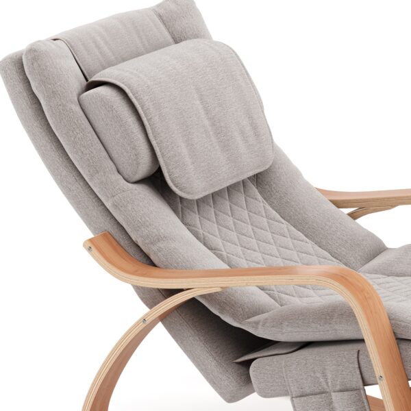 Schaukelstuhl JADEN mit Massagefunktion beige/natur – Bild 6