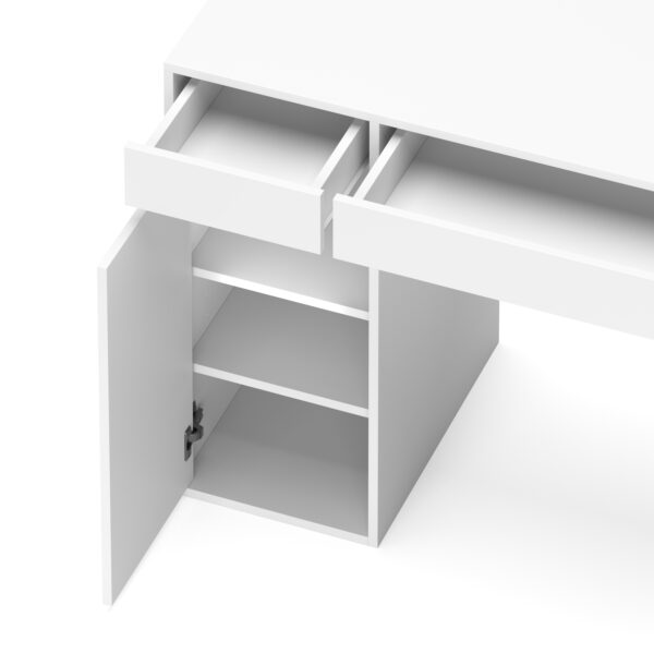 Schreibtisch EMIL 105 x 50 cm weiss – Bild 5