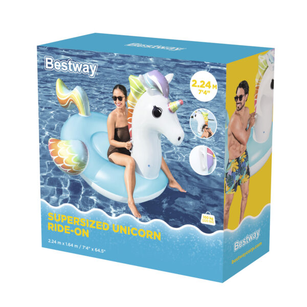 Schwimmtier Supersized Unicorn 233 x 156 x 136 cm – Bild 9