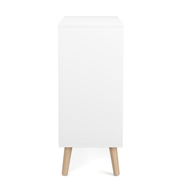 Kommode NORDIC 60 x 30 x 73 cm weiss/natur – Bild 4