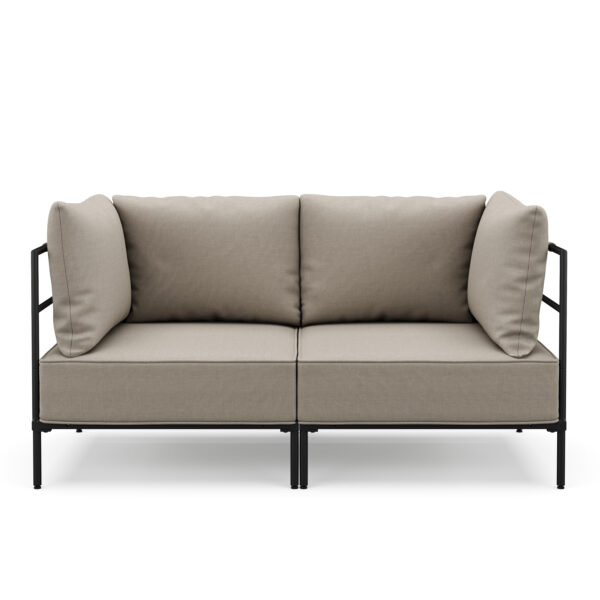 Sofa ETHAN 2-Sitzer greige – Bild 4