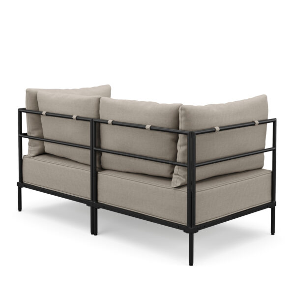 Sofa ETHAN 2-Sitzer greige – Bild 5