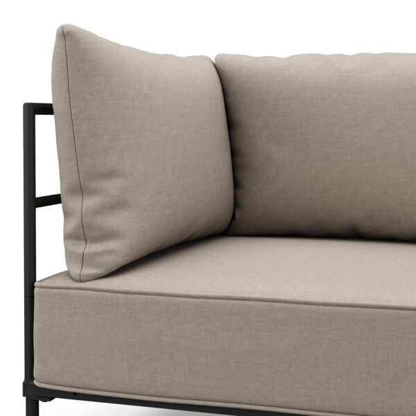 Sofa ETHAN 2-Sitzer greige – Bild 7