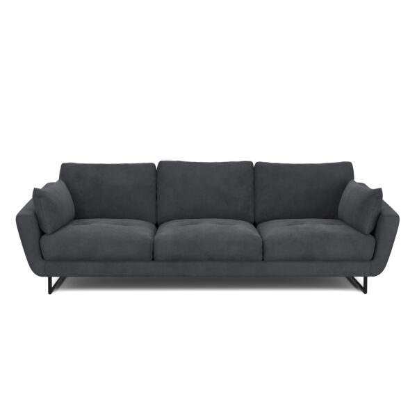 Sofa Samt DIYA anthrazit – Bild 2