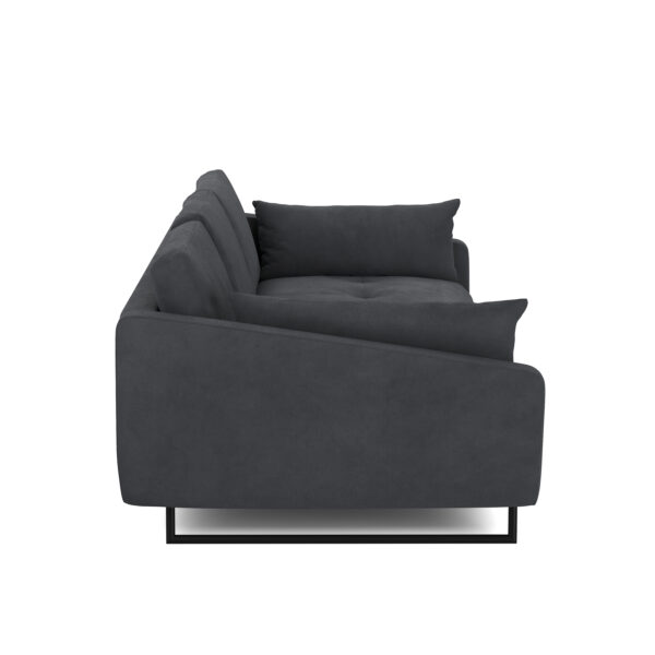 Sofa Samt DIYA anthrazit – Bild 4