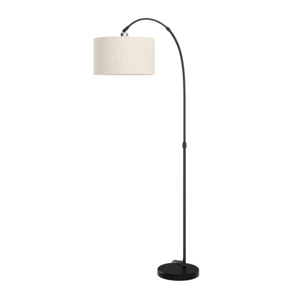 Stehlampe Bogenlampe SOLIS beige/schwarz – Bild 4