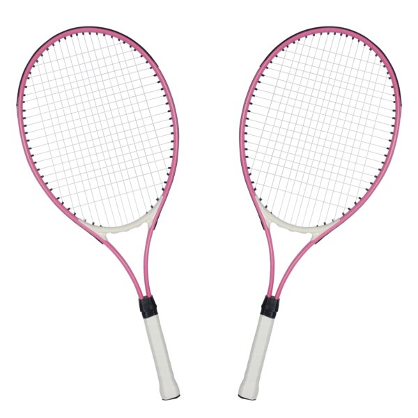 Tennisschläger 2er Set pink/weiss