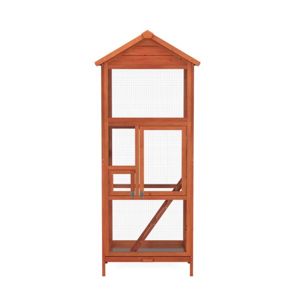 Vogelvoliere Holz 72 x 68 x 168 cm – Bild 3