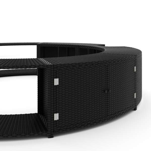 Whirlpool Umrandung Rattan HEAVEN schwarz – Bild 8
