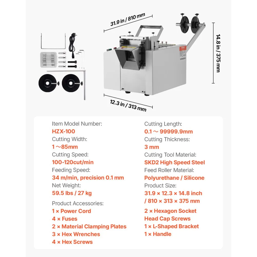 Automatischer Schrumpfschlauchschneider, Kabelrohrschneidemaschine mit 1–85 mm Schnittbreite, 0,1–99999,9 mm Länge, Rohrschneider für Schrumpfschläuche, Fiberglasrohre, Kabel, Wachsschläuche – Bild 7